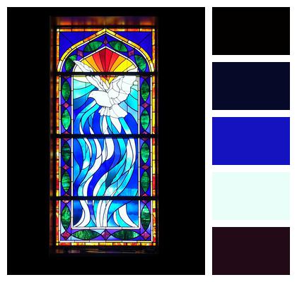 Church Stained Glass Window Image